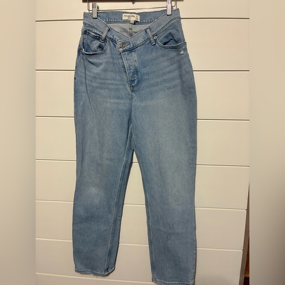 Abercrombie and fitch the dad high rise relaxed fit size 27/4S curve love - Picture 7 of 12